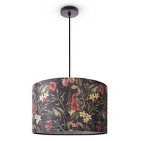 PENDELLEUCHTE Hugo Pd1 Flo 004 - Multicolor/Schwarz, Metall (45.5/45.5/27cm) - Paco Home