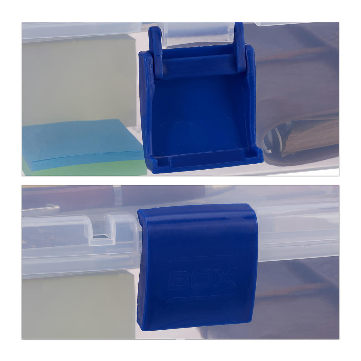 AUFBEWAHRUNGSBOX - Transparent, Kunststoff (33/14/19.5cm) - Relaxdays