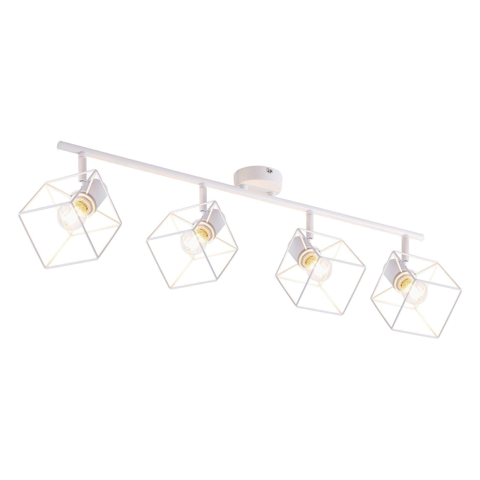 STRAHLER Fürth 4-flammig 70/10/17 cm - Weiß, Metall (70/10/17cm) - Nettlife