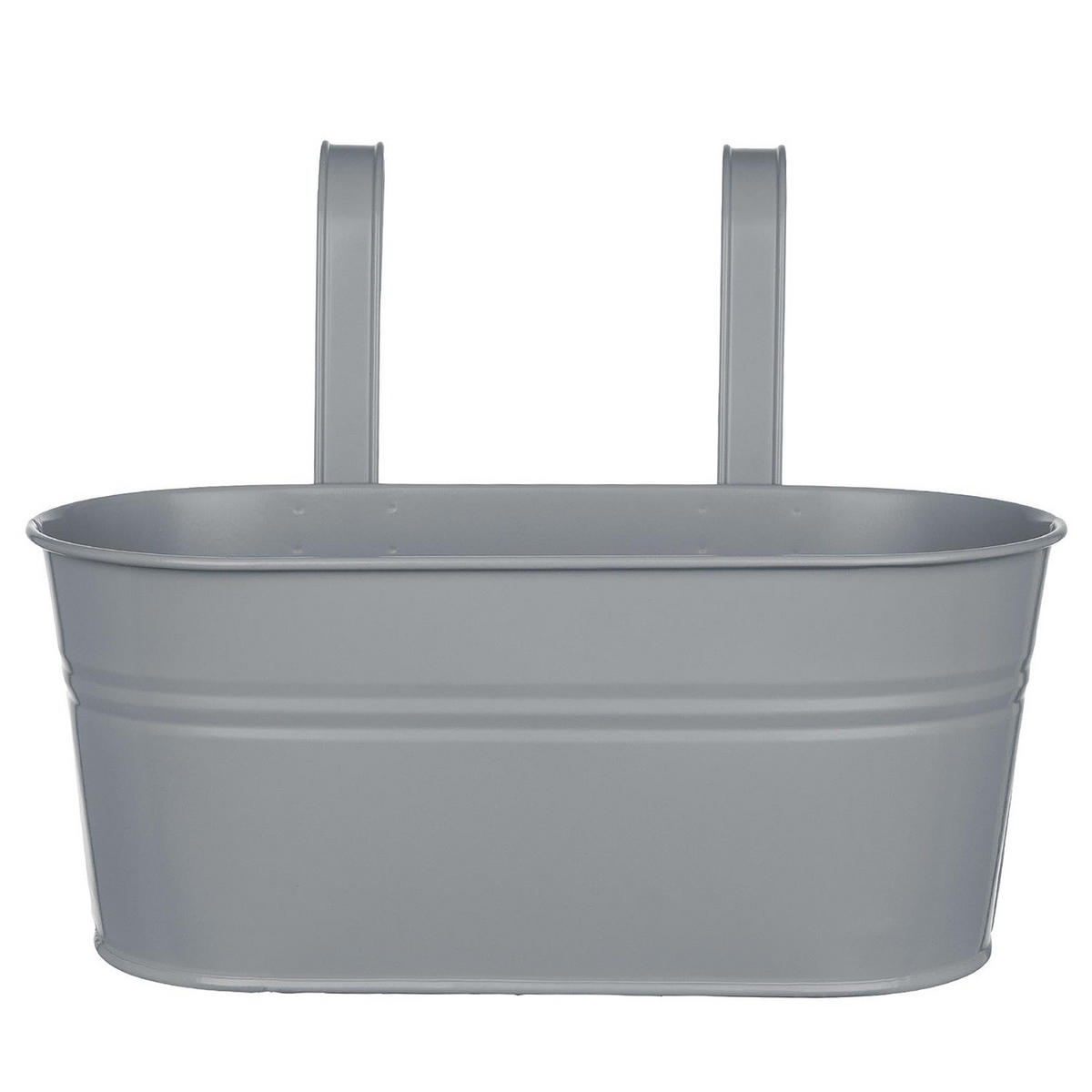 HÄNGETOPF Zinc - Grau, Metall (14cm) - Butlers