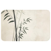 KOUPELNOVÁ PŘEDLOŽKA Japandi - Bambus - béžová 80x50 cm - ecru, textil/plast (80/50cm) - OnlyWow