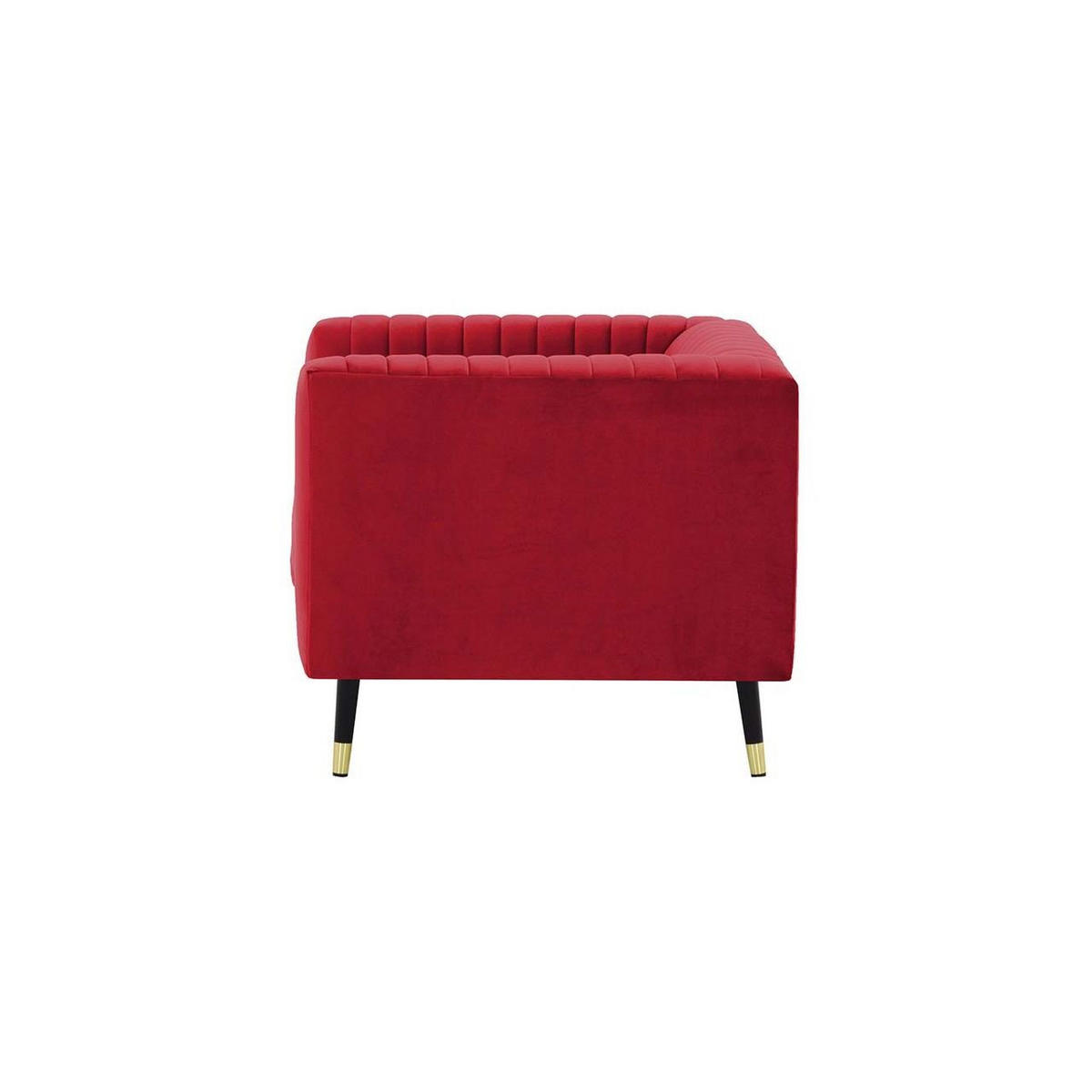 SESSEL Slender-Velluto 7 - Rot, Holz/Textil (99/71/83cm) - SLF24