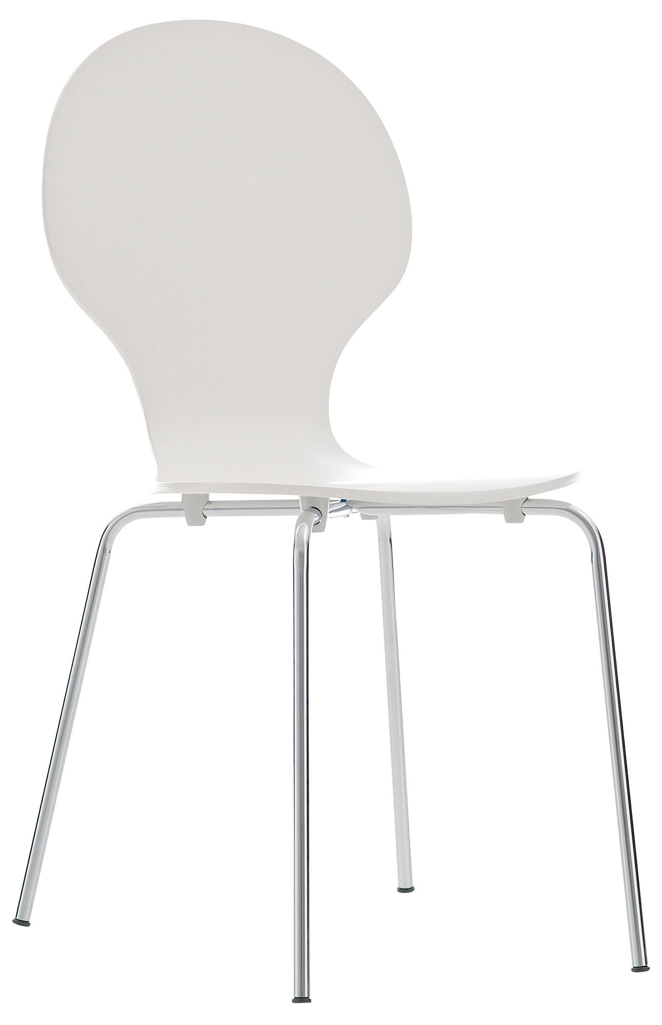 Deluke Besucherstuhl Weiß 43x86x45 cm