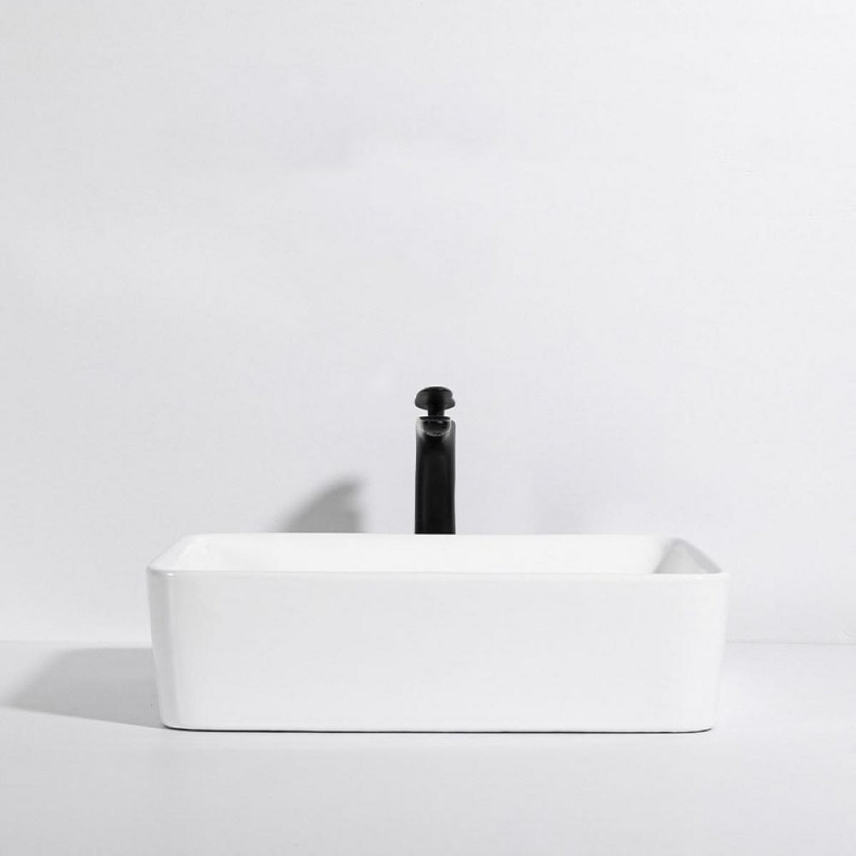 WASCHBECKEN, weiß 49/38/14 cm - Weiß, Keramik (49/14/38cm) - Rebiko