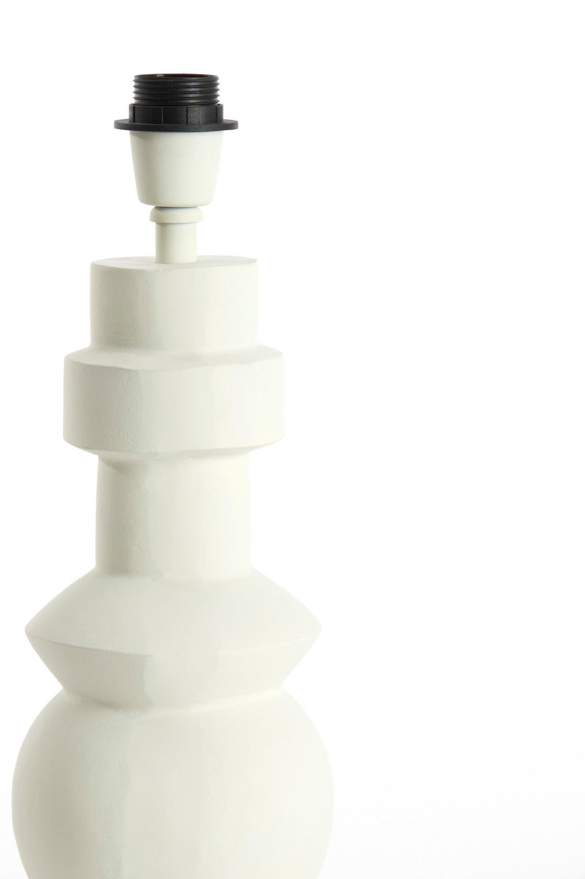 LAMPENFUSS Esino Weiß Ø15/38 cm - Weiß, Metall (15/15/38cm) - Light & Living