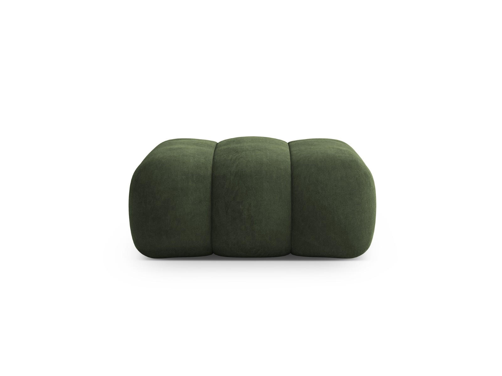 POUF Koge aus Samt grün - Grün, Textil (95/40/95cm) - Cosmopolitan Design