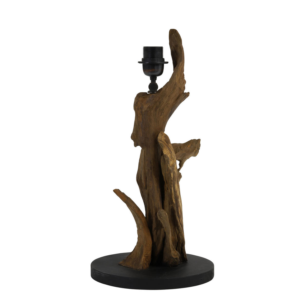 LAMPENFUSS Ikal Braun Ø25/50 cm - Braun, Holz (25/25/50cm) - Light & Living