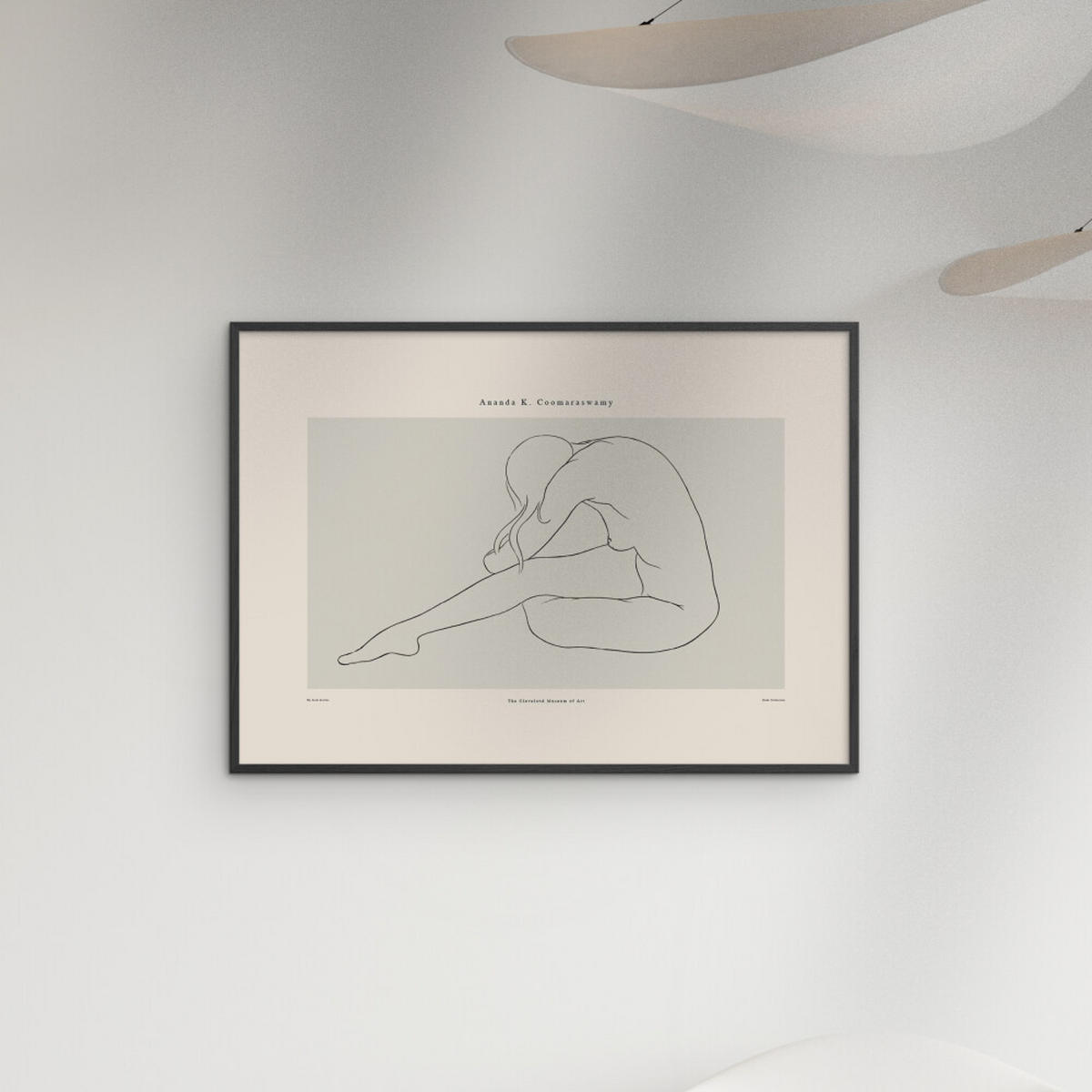 POSTER mit Rahmen Arch Atelier - Ananda 01 - Schwarz/Naturfarben, Holz/Papier (30/40cm) - Poster&Frame