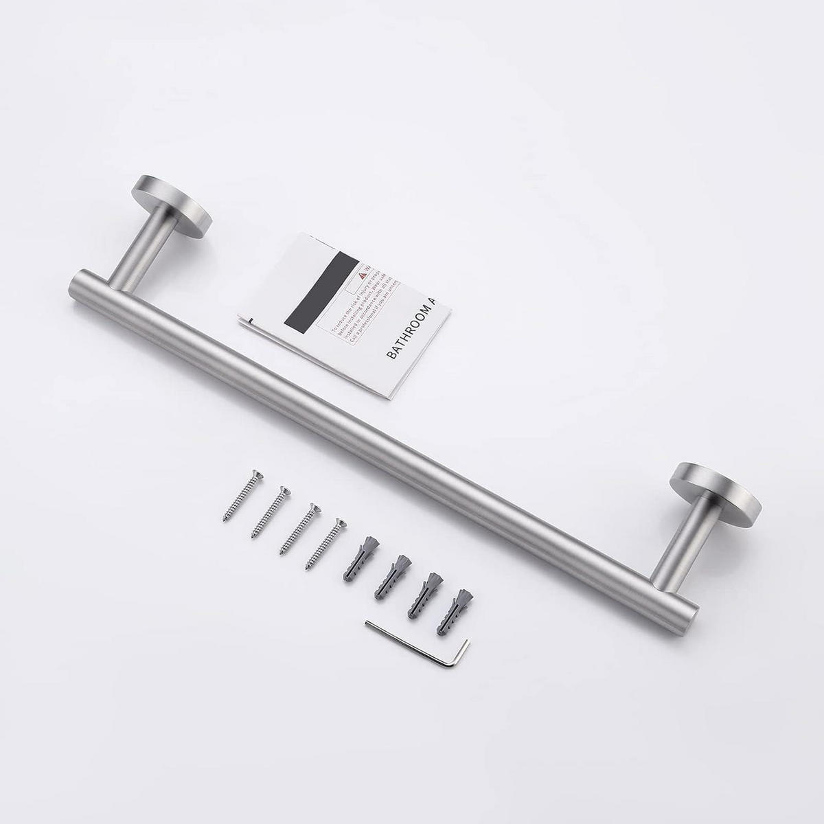 HANDTUCHSTANGE Edelstahl gebürstet 40 cm - Silberfarben, Metall (5.1/40.1/30.6cm)