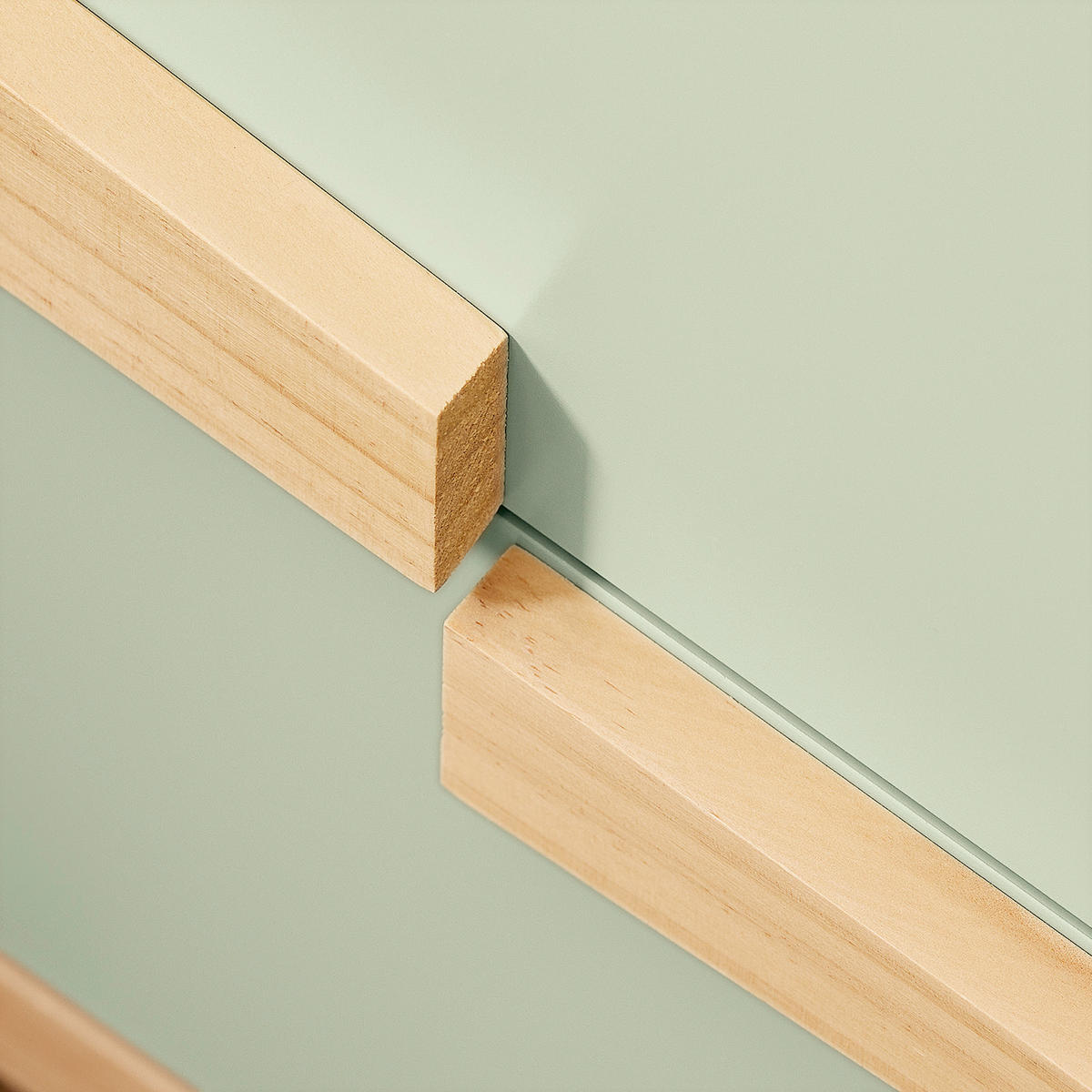 NACHTTISCH Grün - Grün, Holzwerkstoff/Metall (40/49/44cm) - SoBuy