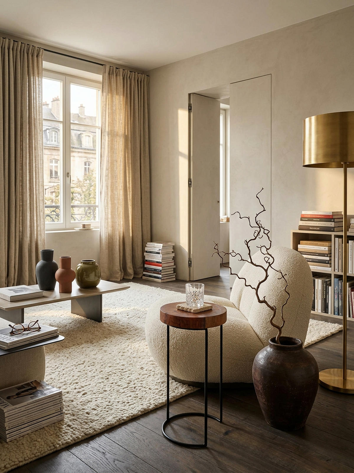 BEISTELLTISCH Massivholz Metallgestell Baumstammplatte Landhausstil INDI, Braun 28x28x55 cm - Schwarz/Braun, Holz/Metall (28/28/55cm) - KADIMA DESIGN