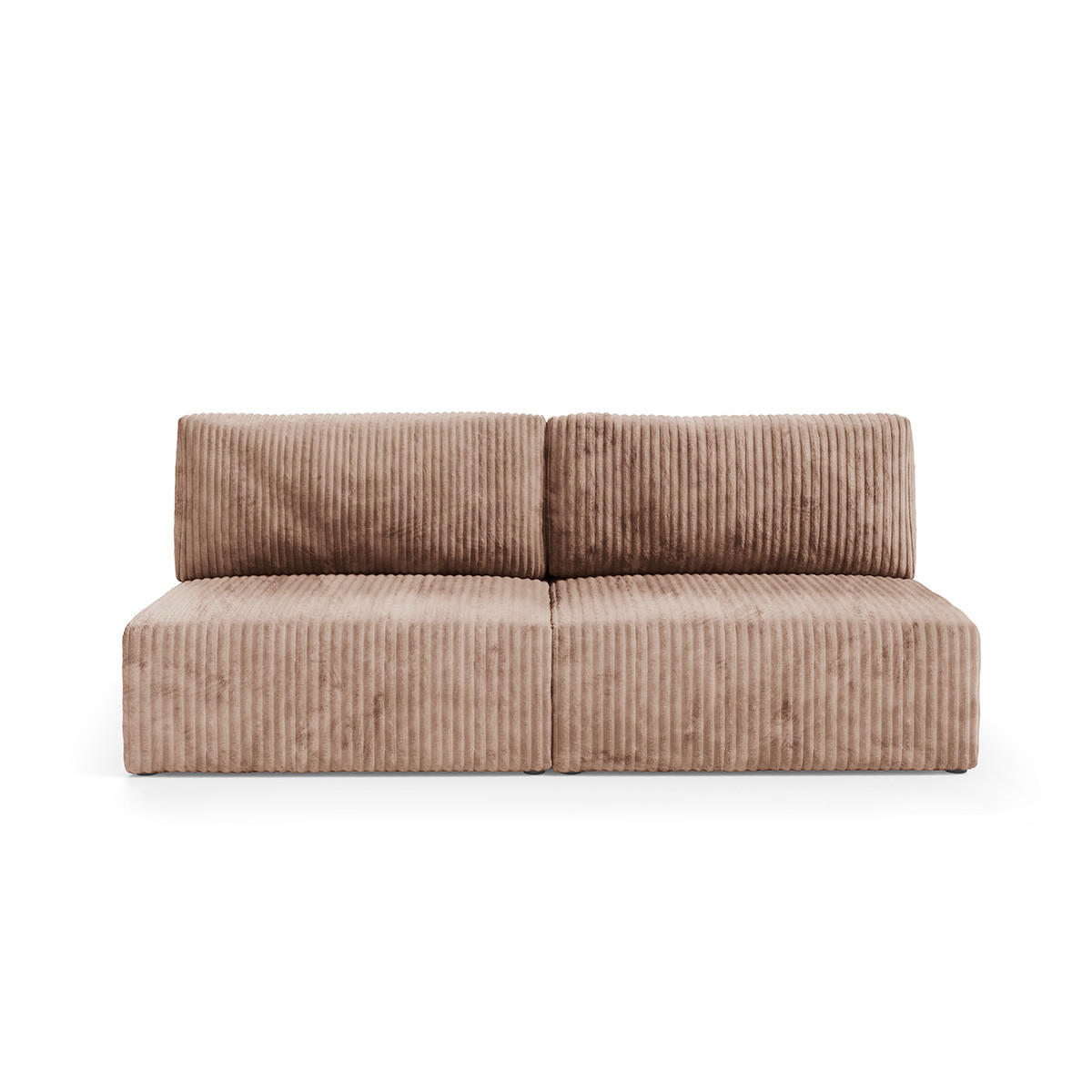 SOFA Angela 3 Sitzplätze Hellbraun - Braun, Holz (216/86/102cm) - Petits-meubles