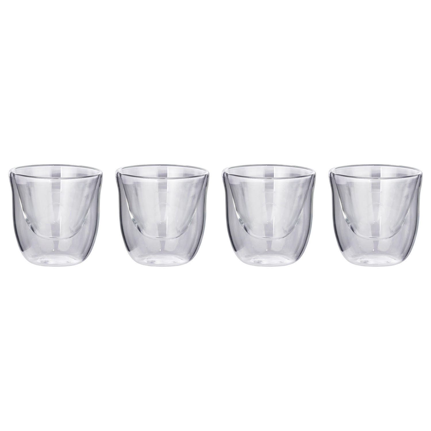 TRINKGLAS (4er Set) Hot & Cold - Transparent, Glas (0.07L) - BUTLERS