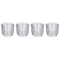 TRINKGLAS (4er Set) Hot & Cold - Transparent, Glas (0.07L) - BUTLERS