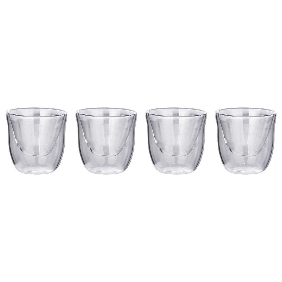 TRINKGLAS (4er Set) Hot & Cold - Transparent, Glas (0.07L) - BUTLERS