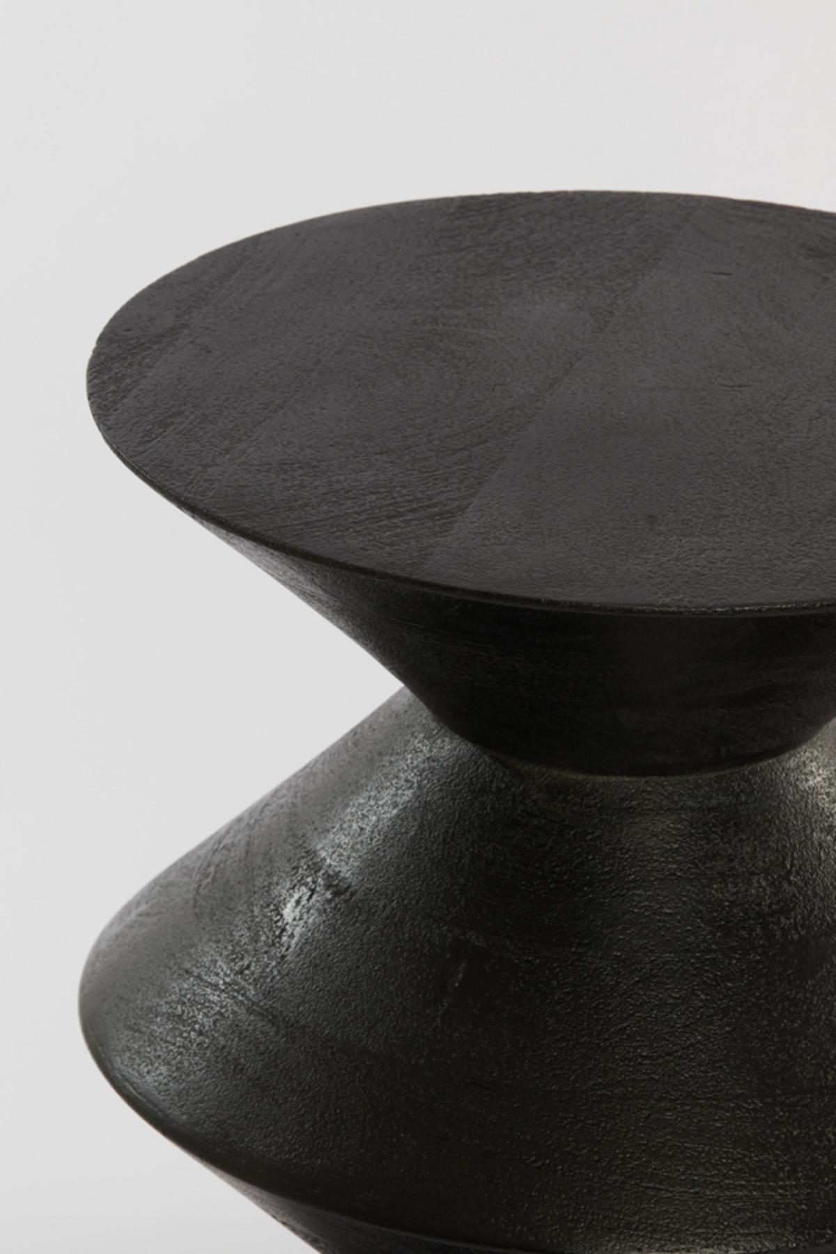 BEISTELLTISCH Larus Schwarz Ø40/50 cm - Schwarz, Holz (40/40/50cm) - Light & Living