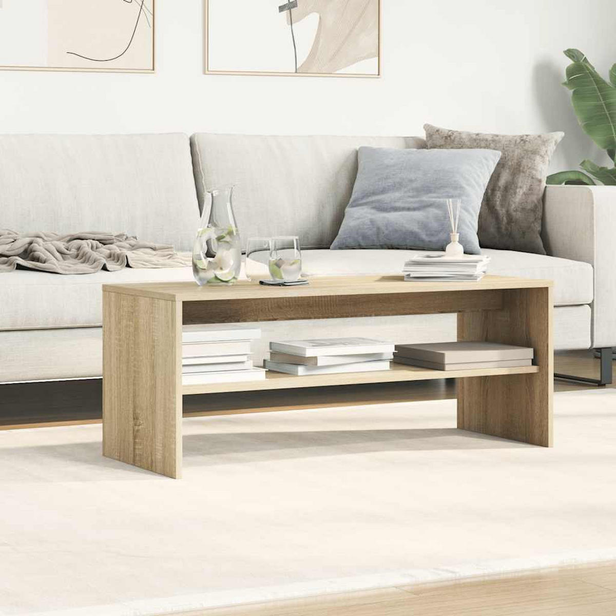 TV-SCHRANK Sonoma-Eiche 100/40/40 Cm Holzwerkstoff - Braun, Holzwerkstoff (40/40/100cm) - vidaXL