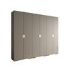DREHTÜRENSCHRANK 236.7/300/47 6-türig - Kaschmir/Goldfarben, Holz/Metall (300/236.7/47cm) - Abiks Möbel