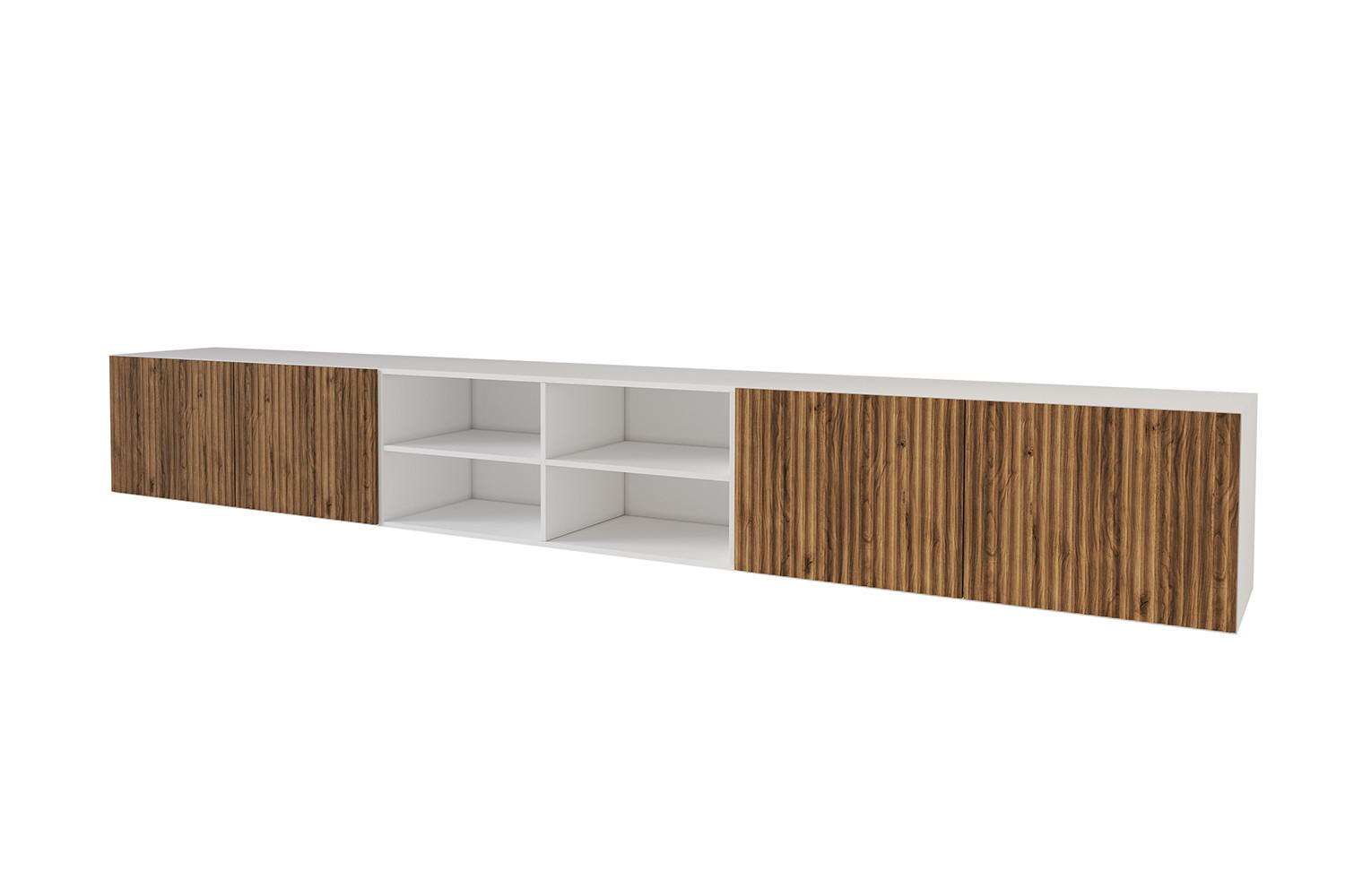 ALTDECOR NÍZKÁ KOMODA NOA-2-W 3x100x40x40 cm – bílá / Katania