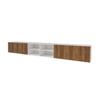 LOWBOARD NOA-2-W 3x100x40x41 cm - Weiß / Katania - Eiche Wotan, Holzwerkstoff (300/40/41cm) - ALTDECOR
