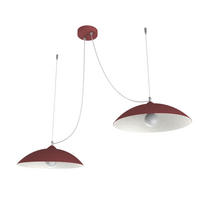 HÄNGELEUCHTE Dream X2 - Rot, Metall (40/40/9cm) - Lumicom