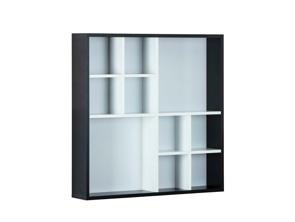REGAL Schwarz - Schwarz, Holzwerkstoff (70/70/13cm) - ebuy24