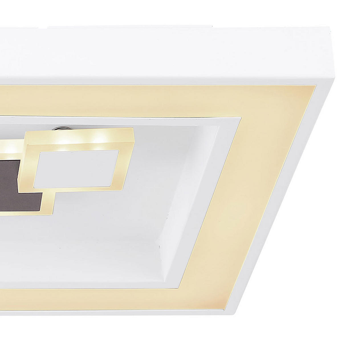 LED DECKENLEUCHTE Rabea Weiß - Weiß, Metall (60/30/7cm) - Globo Lighting