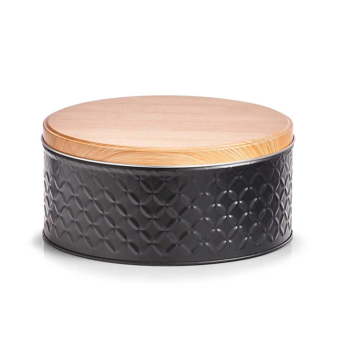 VORRATSDOSE Scandi, schwarz - Ø 20cm x 9,3cm - Schwarz, Metall (20/9.3/20cm) - Zeller Present