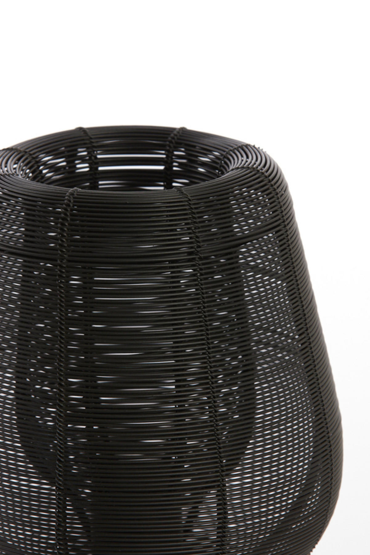 TISCHLAMPE Aboso Schwarz Ø18/42 cm - Schwarz, Metall (18/18/42cm) - Light & Living