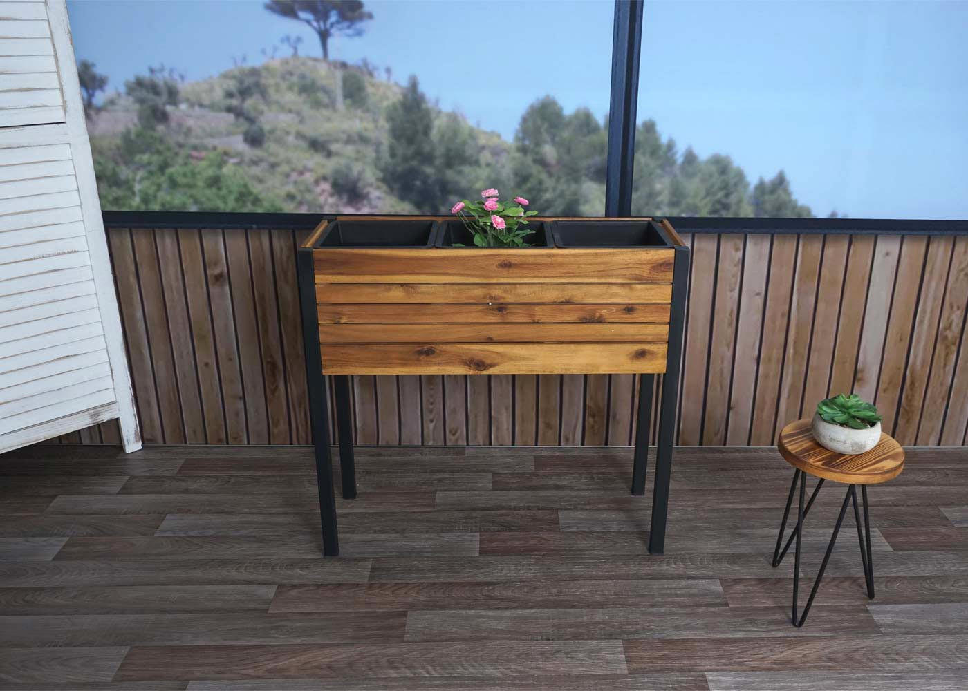 PFLANZKASTEN Braun - Braun, Holz (81/75/30cm) - MCW
