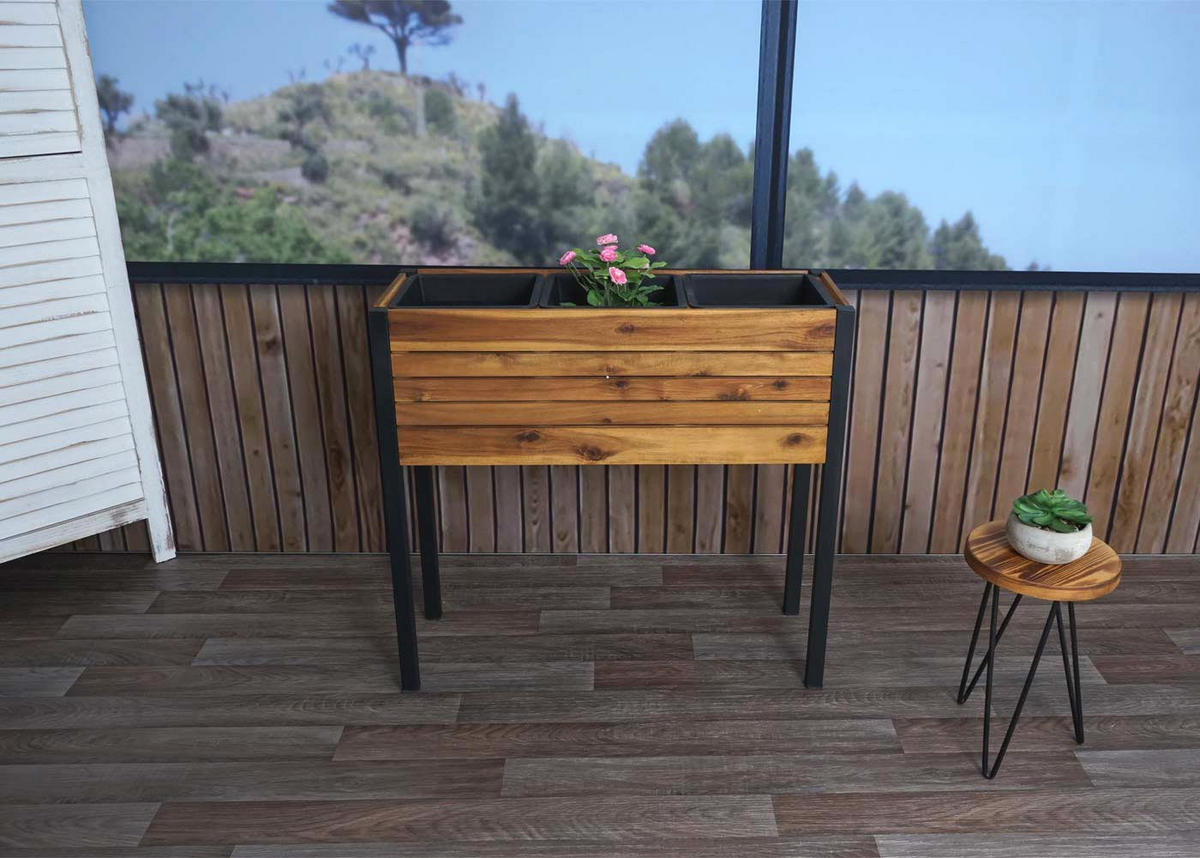 PFLANZKASTEN Braun - Braun, Holz (81/75/30cm) - MCW