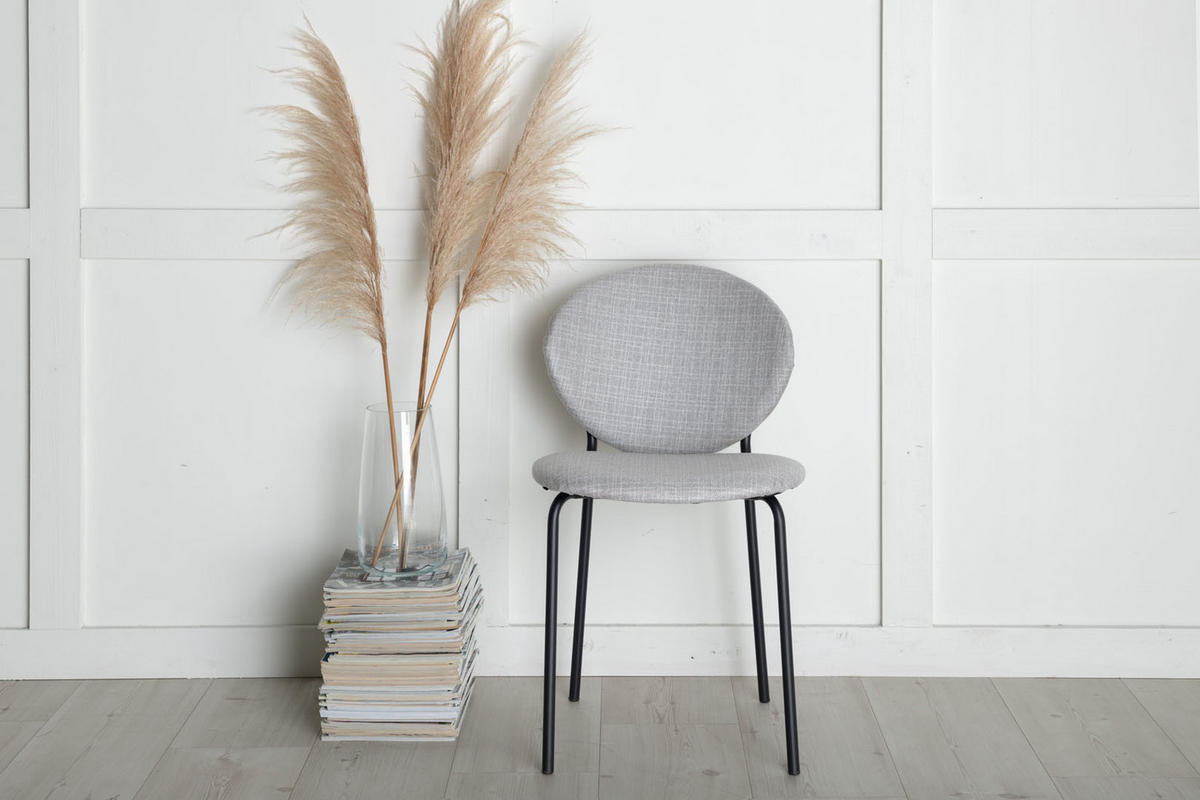 STUHL 2er-Set grau - Grau, Holzwerkstoff (46/80/62cm) - ebuy24