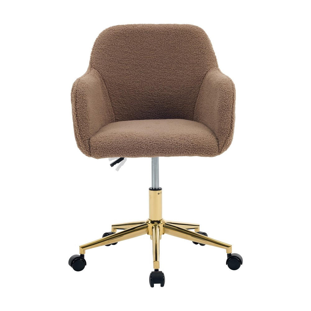 DREHSTUHL 360° drehbar Weiß - Braun, Naturmaterialien (58/86/58cm)