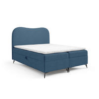 BOXBETT Blair - Blau, Holzwerkstoff/Textil (120/200cm) - Fun Möbel