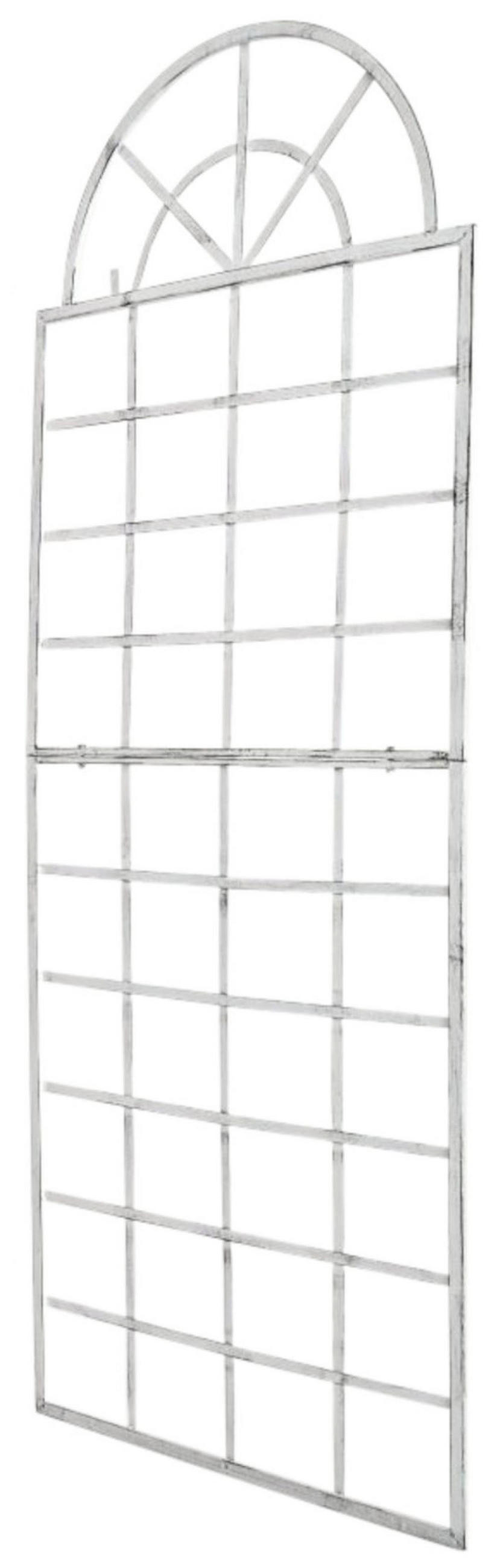 RANKGITTER 2er Set Metall antik weiß - Weiß, Metall (70/180/1cm) - CLP