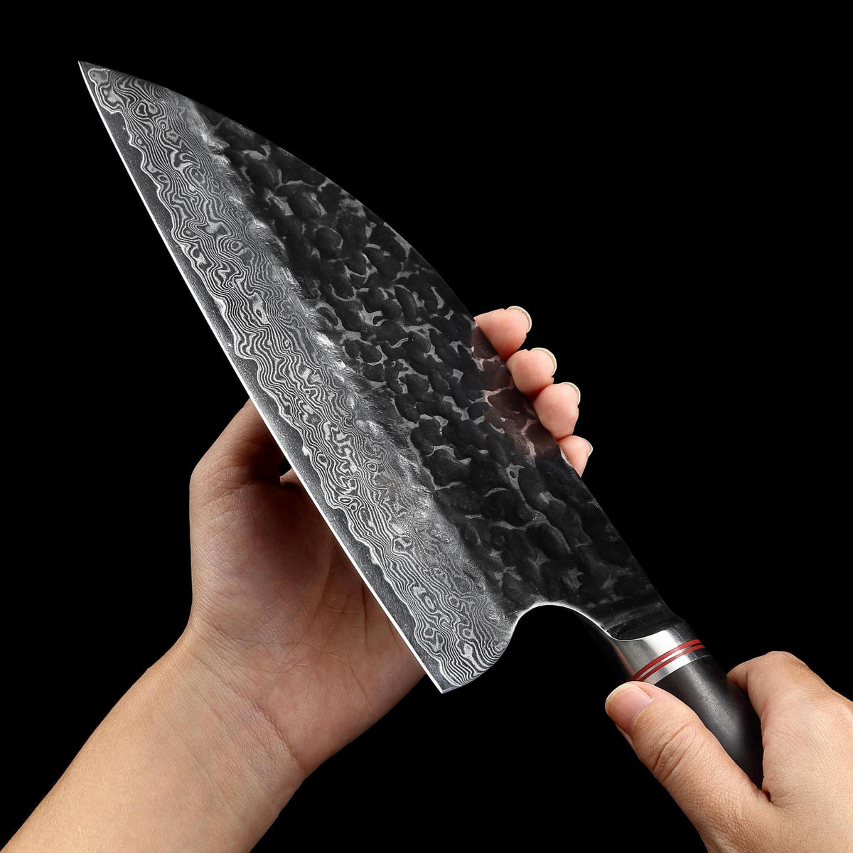 KOCHMESSER 20 cm - Schwarz, Holz/Metall (34cm) - Wakoli