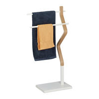 HANDTUCHHALTER stehend - Multicolor, Holz/Holzwerkstoff (43.5/85/20cm) - Relaxdays