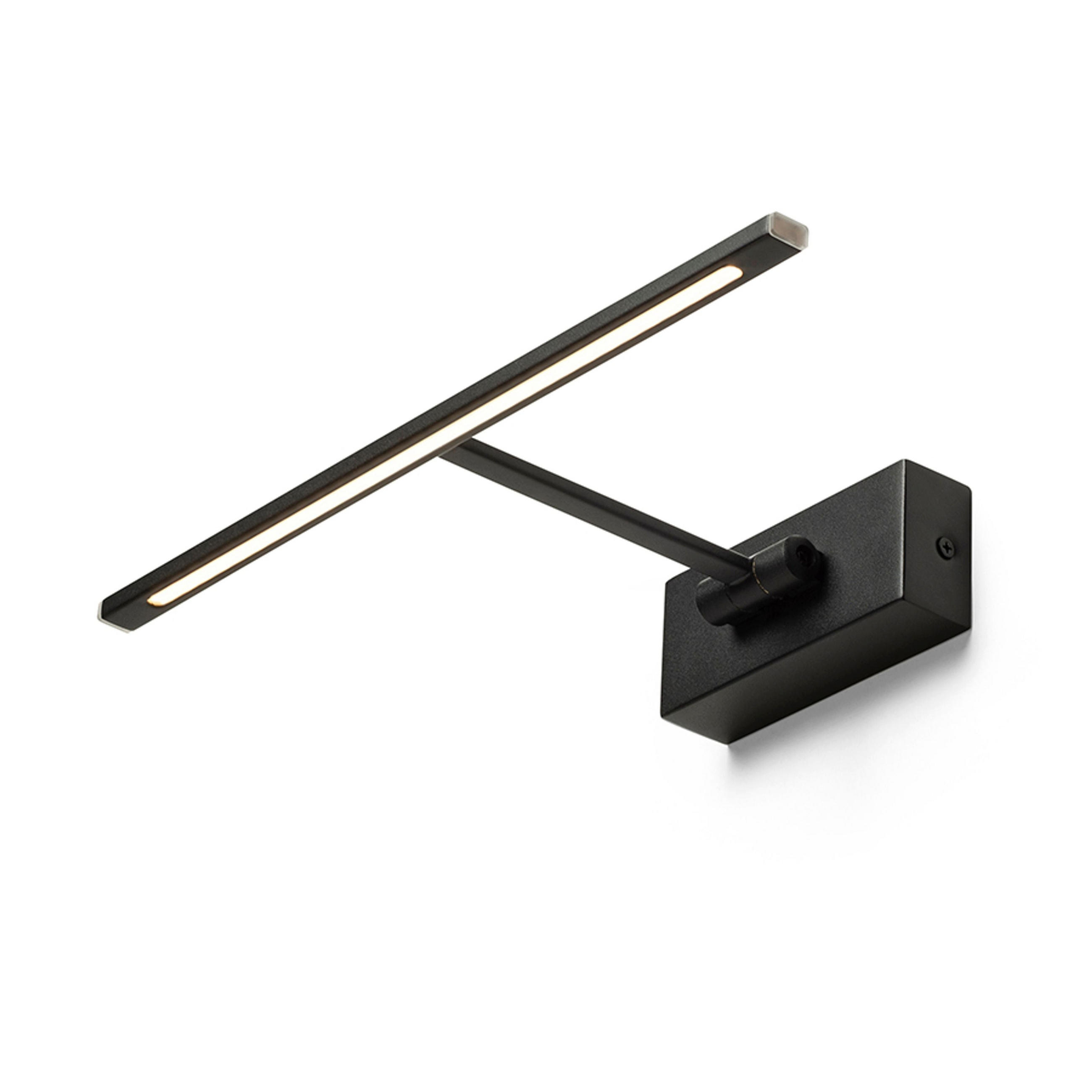 WANDLEUCHTE FRESCO 34 Schwarz 6 W - Schwarz, Metall (18/5/34cm) - Rendl