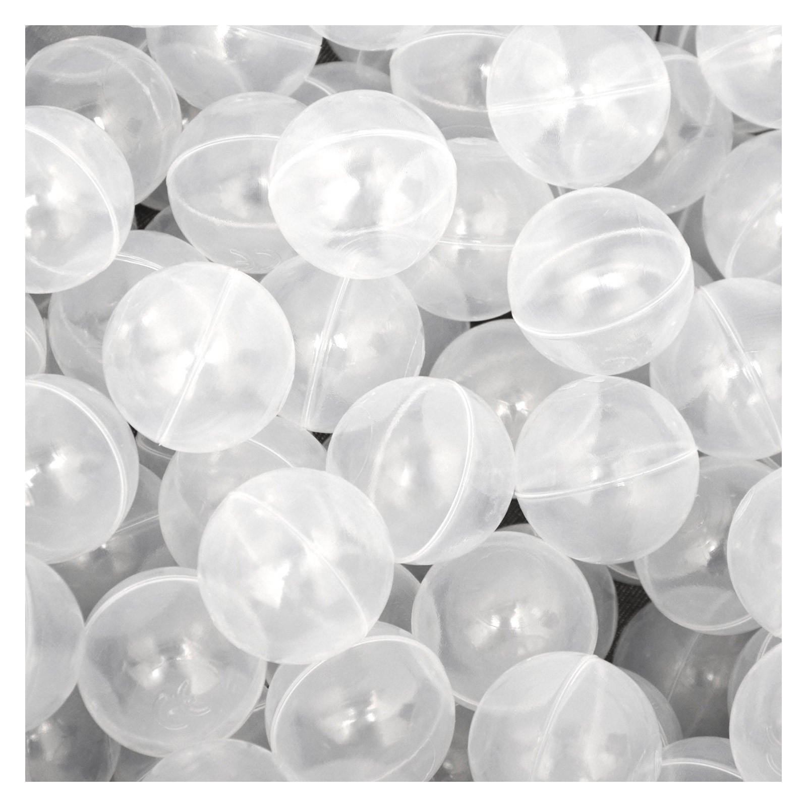 BÄLLEBAD-BÄLLE 50 Stück, Transparent, 5.5 cm - Multicolor, Kunststoff (5.5/5.5/5.5cm) - Littletom