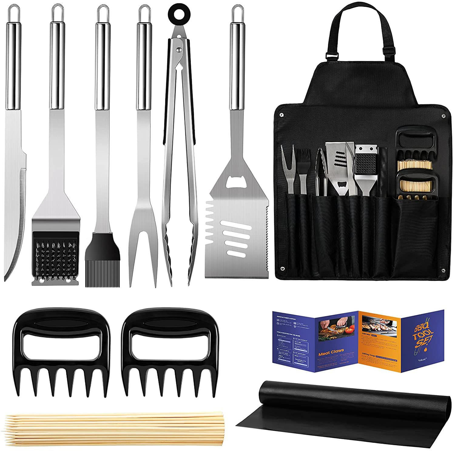 GRILLBESTECK 11-teiliges Set - Multicolor, Metall (43cm)