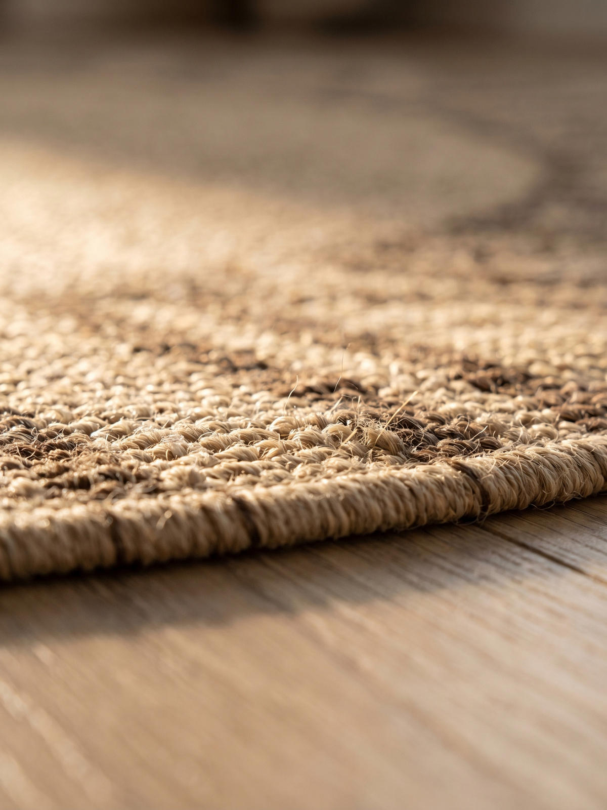 TEPPICH Outdoor ARLBERG in Beige, in Jute-Optik, aus Polypropylen, Ø 200 cm - Beige, Textil (200/200cm) - KADIMA DESIGN