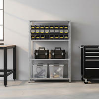 SCHRAUBREGAL PANDA MID | HxBxT 150x100x50cm | 4 Fachböden | Fachlast 100kg | Verzinkt - Silberfarben, Metall (100/150/50cm) - PROREGAL