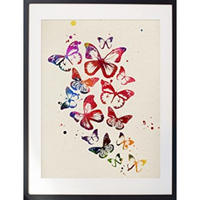 POSTER Schmetterlinge 30X40cm Rahmenlos - Klar, Papier (30/5/40cm) - Nacnic