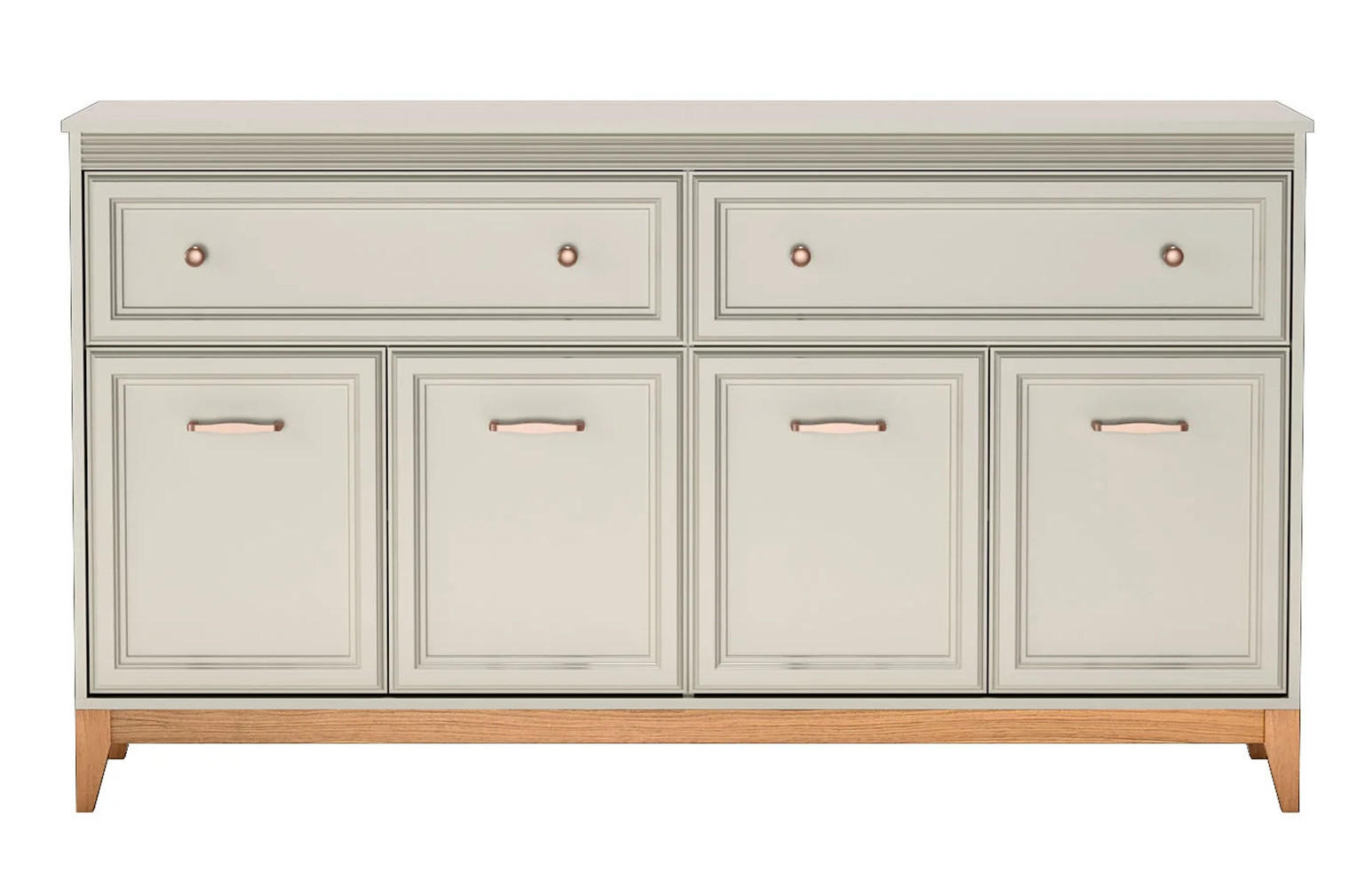 KOMMODE WINDSOR W-2 - Kaschmir, Holzwerkstoff (179/100/41cm) - Meblini