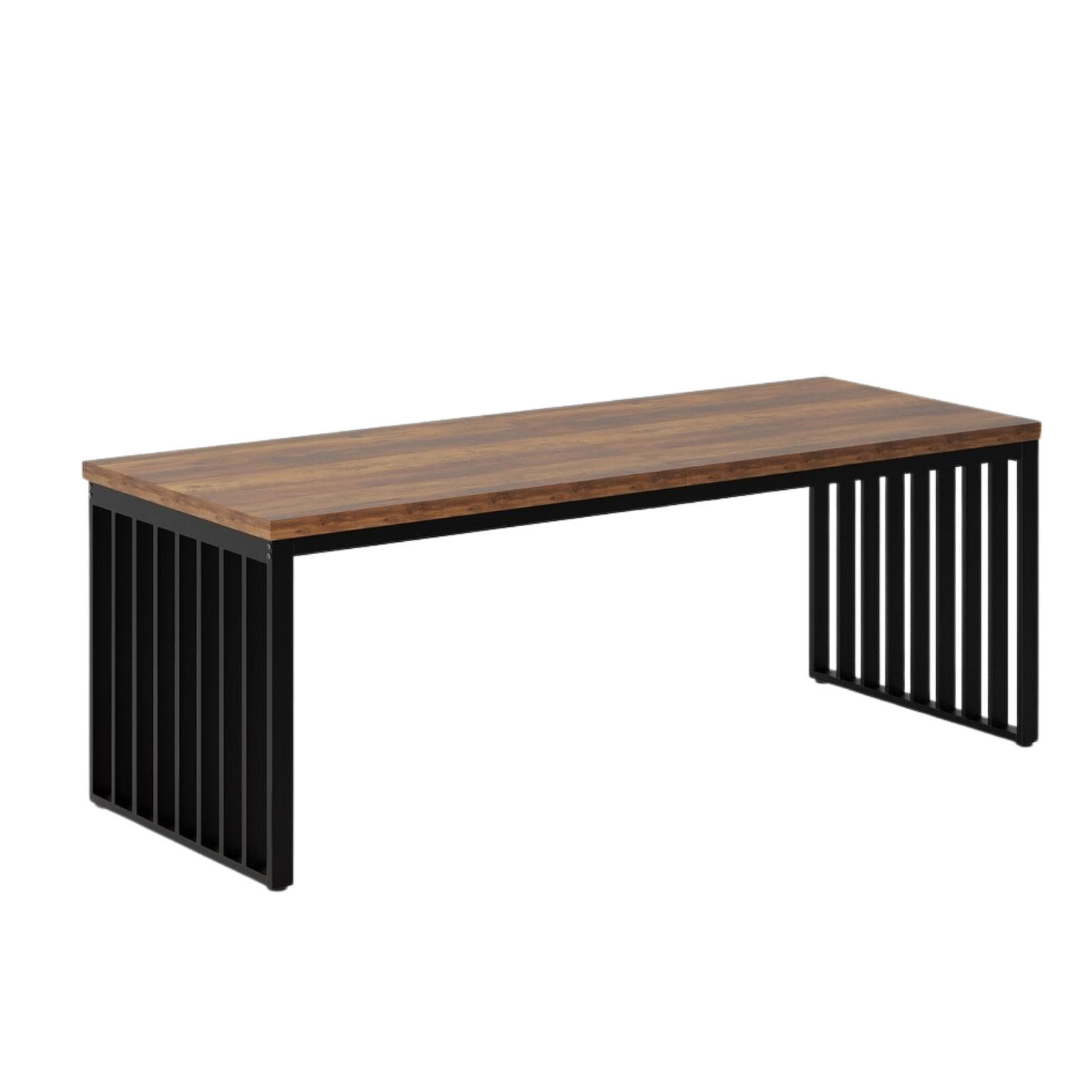 ESSTISCH Modena Holzoptik Braun 200×70 cm - Ahornfarben/Braun, Holzwerkstoff/Metall (60/180/76cm) - Quality Elegance