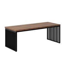 ESSTISCH Modena Holzoptik Braun 200×70 cm - Ahornfarben/Braun, Holzwerkstoff/Metall (60/180/76cm) - Quality Elegance