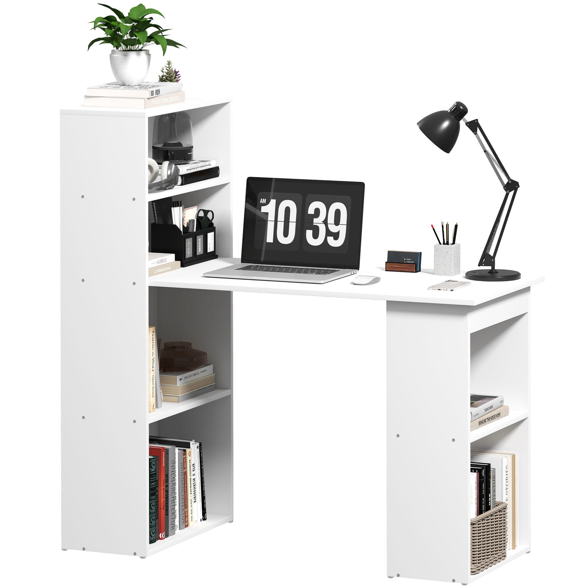 BÜROTISCH Weiß 1 Stück - Weiß, Holzwerkstoff (55/120/120cm) - GiPP