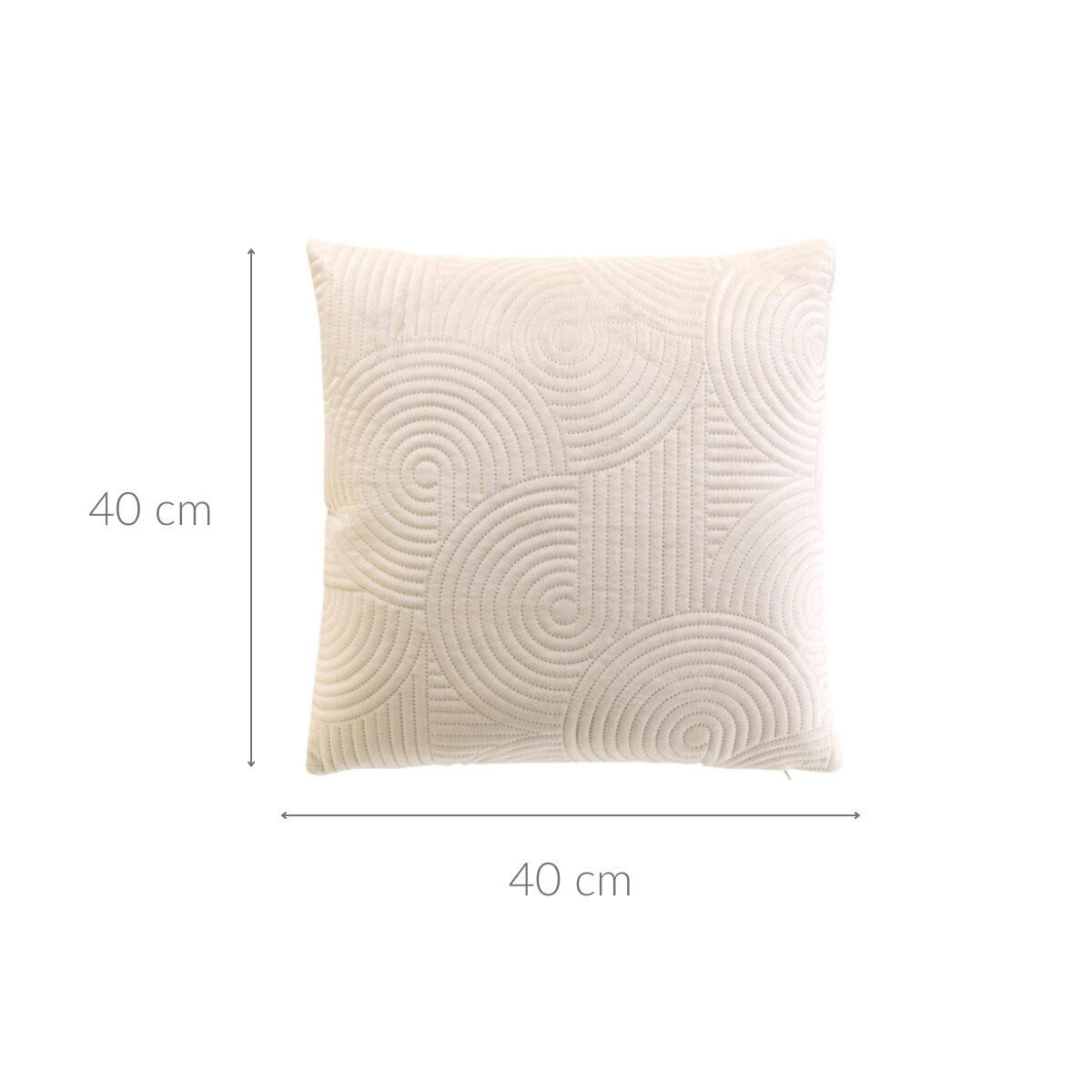 DEKOKISSEN 40/40 cm - Ecru, Textil (40/40cm) - Douceur d´intérieur