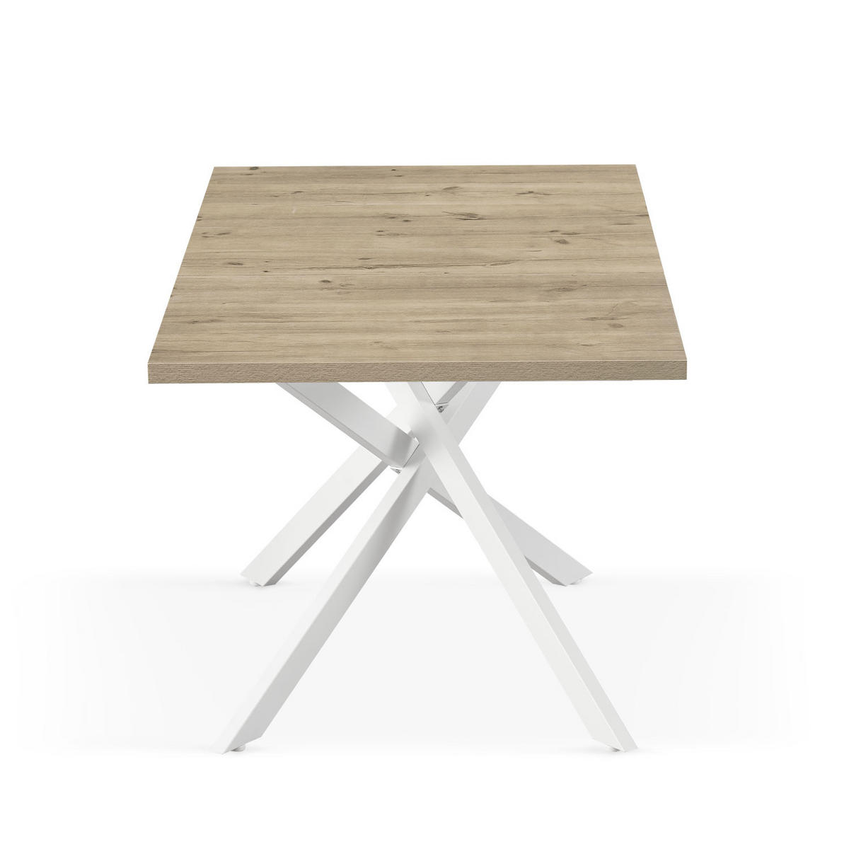 ESSTISCH BEA 120-160/80/76 cm Sandeiche - Sandfarben, Holz (80/120/76cm) - B&D Home