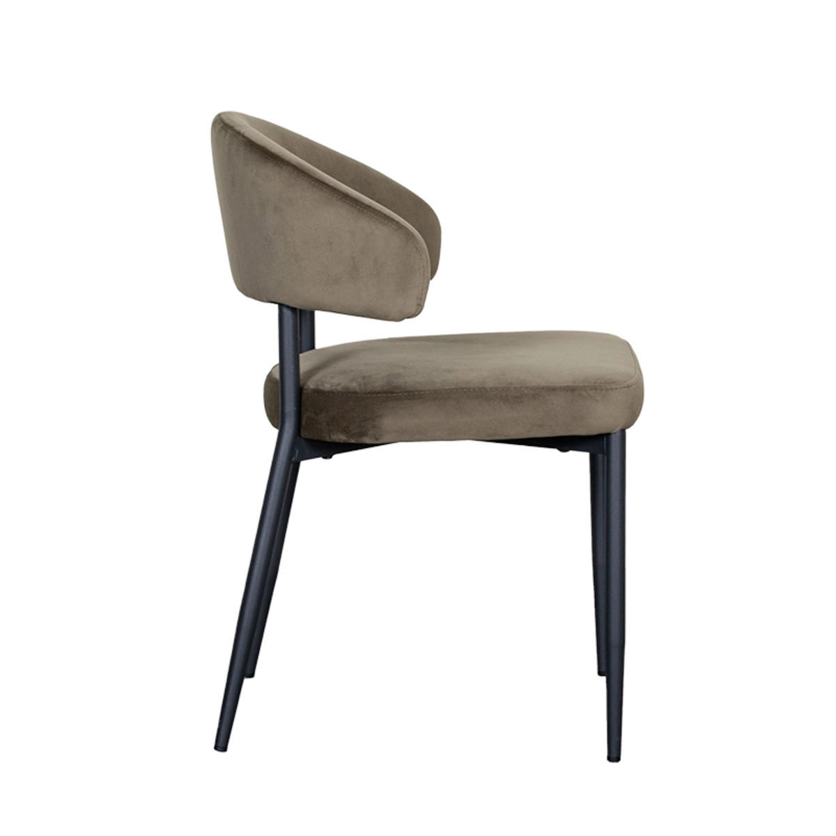 Thumbnail - Label51 Esszimmerstuhl, Grün, Textil, 1-Sitzer, 56x76x55 cm, Esszimmer, Stühle, Esszimmerstühle, Vierfußstühle